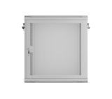 Lanberg rack cabinet 19" wall-mount 12U/600x450 with perforated door grey (flat pack)