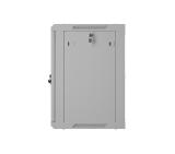 Lanberg rack cabinet 19" wall-mount 12U/600x450 with perforated door grey (flat pack)
