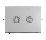 Lanberg rack cabinet 19" wall-mount 12U/600x450 with perforated door grey (flat pack)