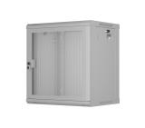 Lanberg rack cabinet 19" wall-mount 12U/600x450 with perforated door grey (flat pack)