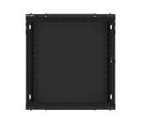 Lanberg rack cabinet 19" wall-mount 12U/600x600 for self-assembly with metal door black (flat pack)