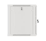 Lanberg rack cabinet 19" wall-mount 12U/600x600 for self-assembly with metal door grey (flat pack)