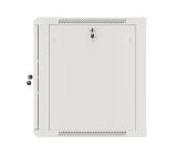 Lanberg rack cabinet 19" wall-mount 12U/600x600 for self-assembly with metal door grey (flat pack)