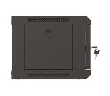 Lanberg rack cabinet 19" wall-mount 4U/540x350 (flat pack) with glass door black