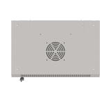Lanberg rack cabinet 19" wall-mount 4U/540x350 (flat pack) with glass door grey