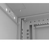 Lanberg rack cabinet 19" wall-mount 4U/540x350 (flat pack) with glass door grey