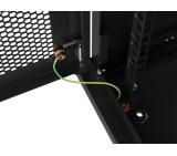Lanberg rack cabinet 19" wall-mount 4U/600x450 with perforated door black (flat pack)