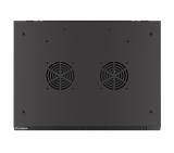 Lanberg rack cabinet 19" wall-mount 4U/600x450 with perforated door black (flat pack)