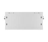Lanberg rack cabinet 19" wall-mount 4U/600x450 with perforated door grey (flat pack)