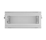 Lanberg rack cabinet 19" wall-mount 4U/600x450 with perforated door grey (flat pack)
