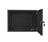 Lanberg rack cabinet 19" wall-mount 4U+3u/540x200 low-profile black (assembled)