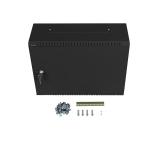 Lanberg rack cabinet 19" wall-mount 4U+3u/540x200 low-profile black (assembled)