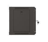 Lanberg rack cabinet 19" wall-mount 6U/540x350 (flat pack) with glass door black