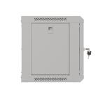 Lanberg rack cabinet 19" wall-mount 6U/540x350 (flat pack) with glass door grey