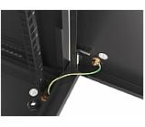 Lanberg rack cabinet 19" wall-mount 6U/600x450 for self-assembly with metal door black (flat pack)