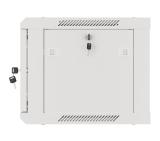 Lanberg rack cabinet 19" wall-mount 6U/600x450 for self-assembly with metal door grey (flat pack)