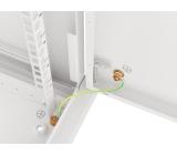 Lanberg rack cabinet 19" wall-mount 6U/600x450 for self-assembly with metal door grey (flat pack)