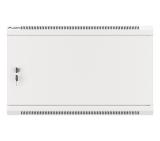 Lanberg rack cabinet 19" wall-mount 6U/600x450 for self-assembly with metal door grey (flat pack)