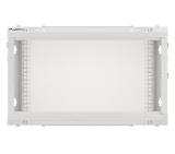 Lanberg rack cabinet 19" wall-mount 6U/600x450 for self-assembly with metal door grey (flat pack)