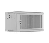 Lanberg rack cabinet 19" wall-mount 6U/600x450 with perforated door grey (flat pack)