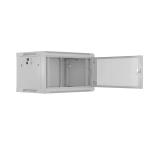 Lanberg rack cabinet 19" wall-mount 6U/600x450 with perforated door grey (flat pack)