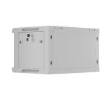 Lanberg rack cabinet 19" wall-mount 6U/600x450 with perforated door grey (flat pack)