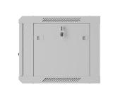 Lanberg rack cabinet 19" wall-mount 6U/600x450 with perforated door grey (flat pack)