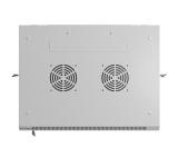 Lanberg rack cabinet 19" wall-mount 6U/600x450 with perforated door grey (flat pack)