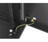 Lanberg rack cabinet 19" wall-mount 6U/600x600 for self-assembly with metal door black (flat pack)