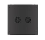 Lanberg rack cabinet 19" wall-mount 6U/600x600 for self-assembly with metal door black (flat pack)