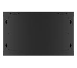 Lanberg rack cabinet 19" wall-mount 6U/600x600 for self-assembly with metal door black (flat pack)