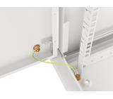 Lanberg rack cabinet 19" wall-mount 6U/600x600 for self-assembly with metal door grey (flat pack)