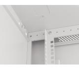 Lanberg rack cabinet 19" wall-mount 6U/600x600 for self-assembly with metal door grey (flat pack)