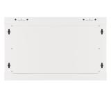 Lanberg rack cabinet 19" wall-mount 6U/600x600 for self-assembly with metal door grey (flat pack)