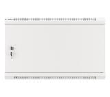 Lanberg rack cabinet 19" wall-mount 6U/600x600 for self-assembly with metal door grey (flat pack)