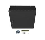 Lanberg rack cabinet 19" wall-mount 6U+3u/540x200 low-profile black (assembled)
