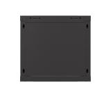 Lanberg rack cabinet 19" wall-mount 9U/540x350 (flat pack) with glass door black