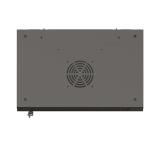 Lanberg rack cabinet 19" wall-mount 9U/540x350 (flat pack) with glass door black