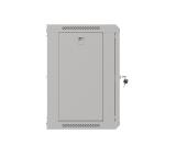 Lanberg rack cabinet 19" wall-mount 9U/540x350 (flat pack) with glass door grey