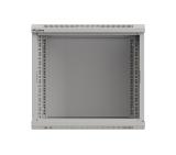Lanberg rack cabinet 19" wall-mount 9U/540x350 (flat pack) with glass door grey