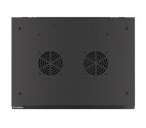 Lanberg rack cabinet 19" wall-mount 9U/600x450 for self-assembly with metal door  black (flat pack)