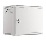 Lanberg rack cabinet 19" wall-mount 9U/600x450 for self-assembly with metal door grey (flat pack)
