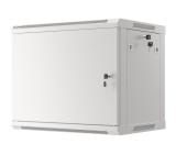 Lanberg rack cabinet 19" wall-mount 9U/600x450 for self-assembly with metal door grey (flat pack)