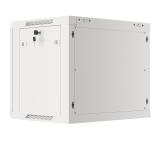 Lanberg rack cabinet 19" wall-mount 9U/600x450 for self-assembly with metal door grey (flat pack)