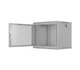 Lanberg rack cabinet 19" wall-mount 9U/600x450 with perforated door grey (flat pack)