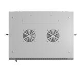 Lanberg rack cabinet 19" wall-mount 9U/600x450 with perforated door grey (flat pack)