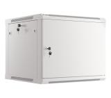 Lanberg rack cabinet 19" wall-mount 9U/600x600 for self-assembly with metal door grey (flat pack)