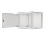Lanberg rack cabinet 19" wall-mount 9U/600x600 for self-assembly with metal door grey (flat pack)