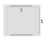 Lanberg rack cabinet 19" wall-mount 9U/600x600 for self-assembly with metal door grey (flat pack)
