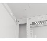 Lanberg rack cabinet 19" wall-mount 9U/600x600 for self-assembly with metal door grey (flat pack)